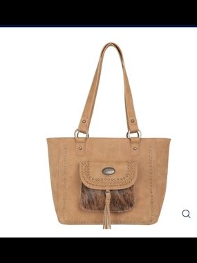 Montana West Trinity Ranch Hair -on Collection Concealed Carry Tote